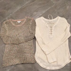 Bundle of 2 lightweight sweaters